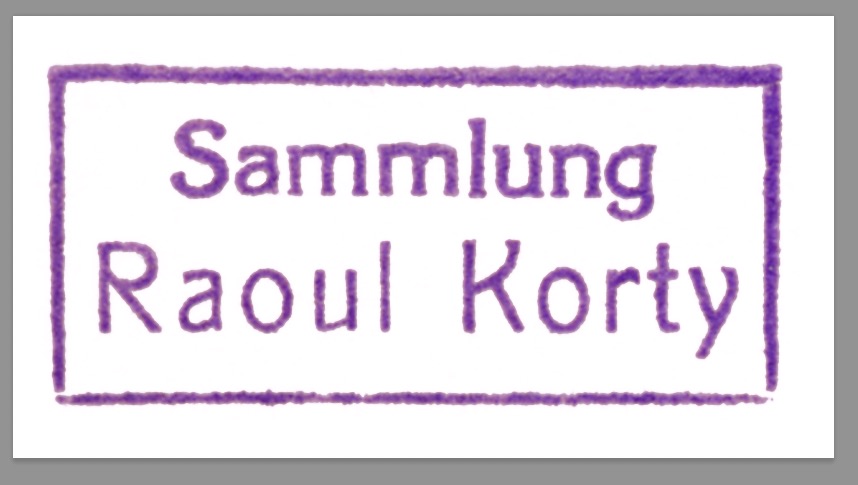 Collection stamp of Raoul Korty © ÖNB